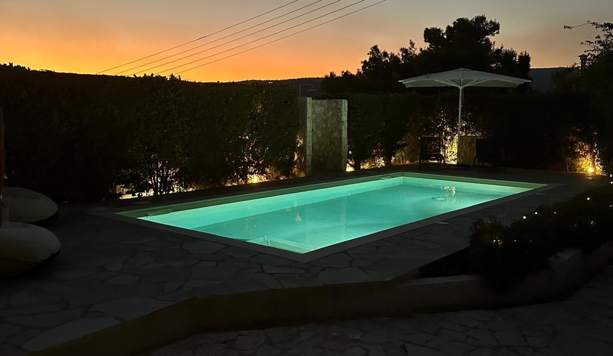 Villa Agia Marina 5M Walk To The Beach With Private Pool Kültér fotó