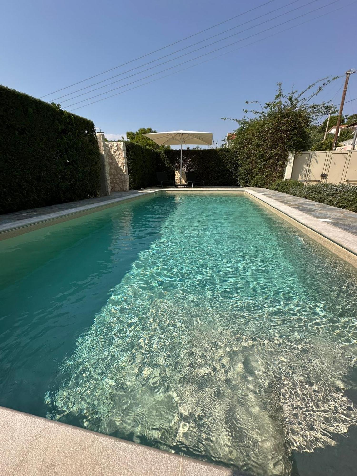 Villa Agia Marina 5M Walk To The Beach With Private Pool Kültér fotó