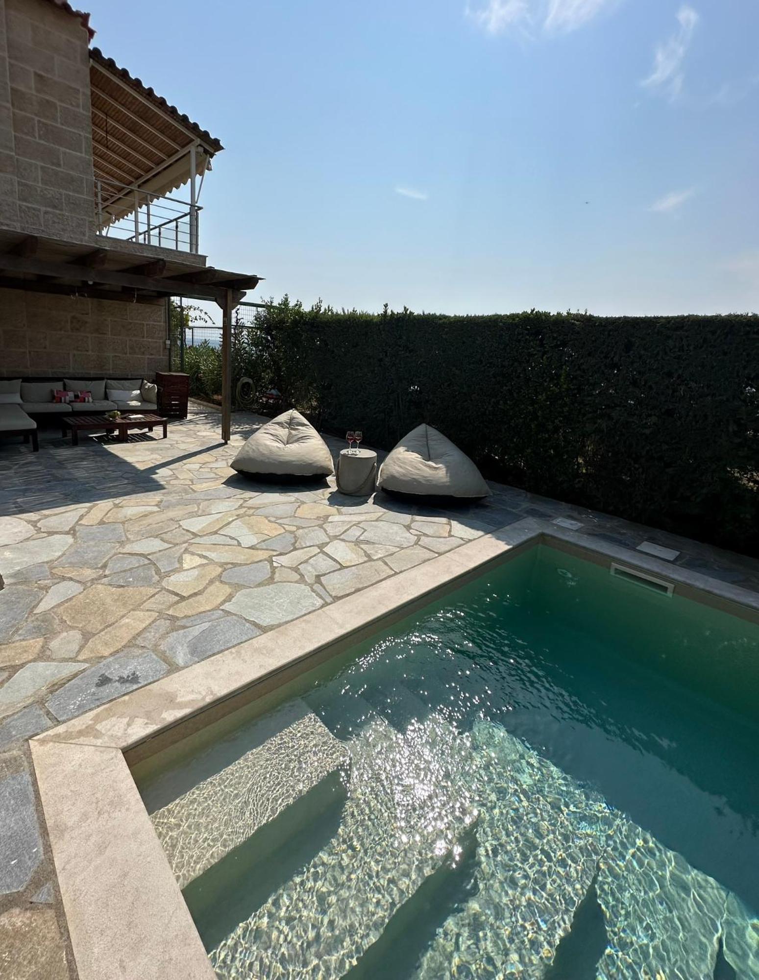 Villa Agia Marina 5M Walk To The Beach With Private Pool Kültér fotó