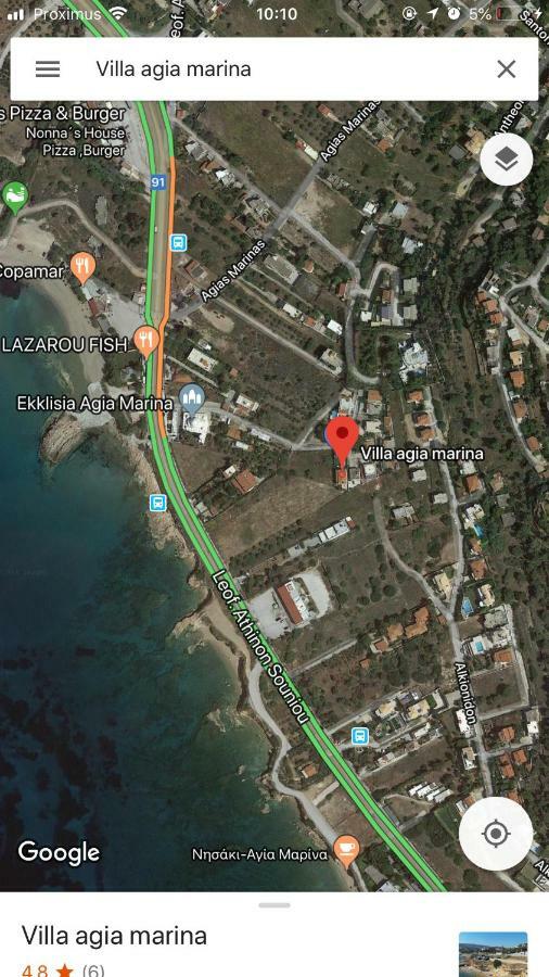 Villa Agia Marina 5M Walk To The Beach With Private Pool Kültér fotó